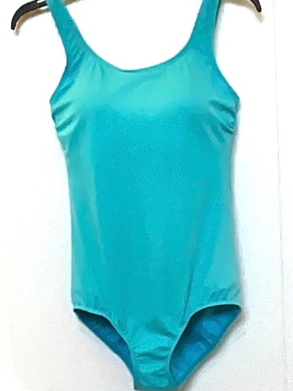 Lands’ End One Piece Swimsuit Size 10 Turquoise Full Coverage Swimwear